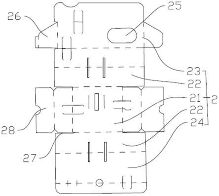 一种分体式通信包装盒的制作方法