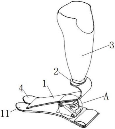 储能脚掌及其应用的义肢的制作方法