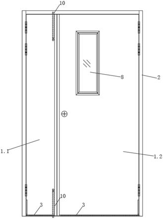 一种用于临时应急传染病医院的密闭门的制作方法