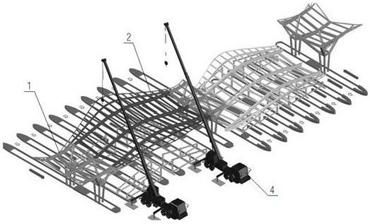 大跨度异型钢结构收费棚安装方法与流程