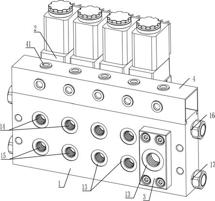 一种热流道行业整体式气缸针阀系统用电磁阀组的制作方法