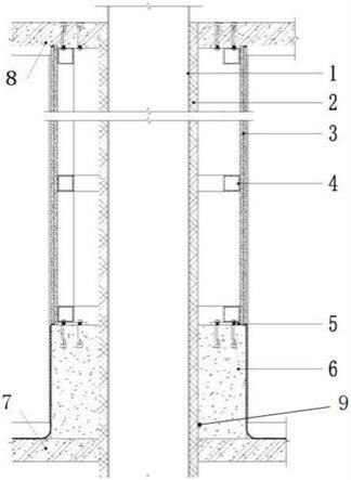 一种适用于医疗建筑平疫转换工程的装配式风井的制作方法