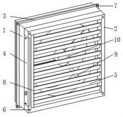 一种工业排风扇防护型百叶窗的制作方法