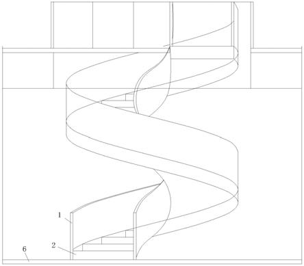 一种高肋板旋转楼梯的制作方法