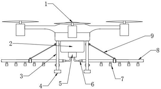 一种适用于无人机的农业喷施挂架装置的制作方法