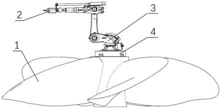 一种船用螺旋桨桨毂叶根加工机器人及其加工方法