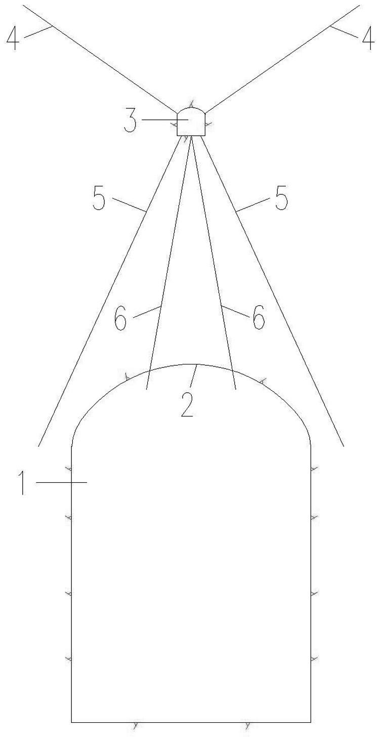 一种大型地下洞室顶拱的预加固结构的制作方法