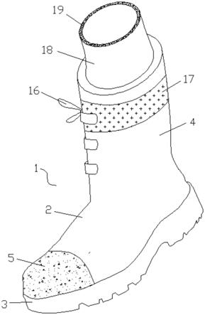 一种穿着舒适的安全型胶鞋的制作方法
