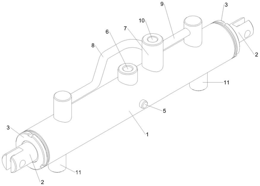 一种活塞杆双进双出式液压缸结构的制作方法