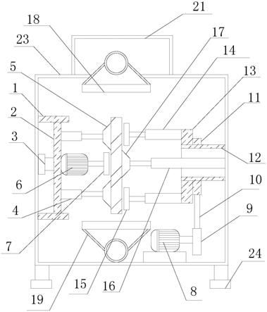 一种平面玻璃加工用双面抛光研磨机的制作方法