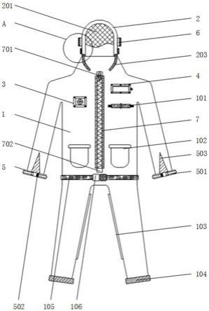 一种具有杀菌功能便于穿戴的防护服的制作方法