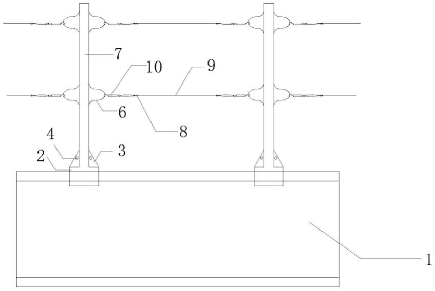 一种施工钢结构工字钢水平横梁上移动安全护栏的制作方法