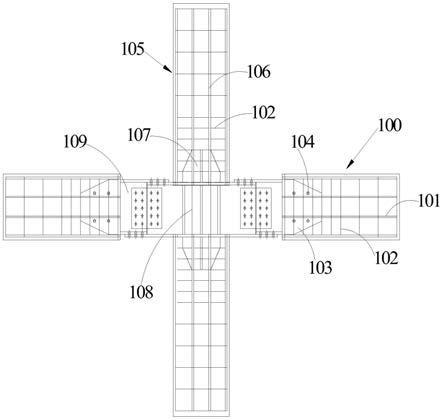 预制柱与预制梁夹合拼接式刚性连接结构的制作方法