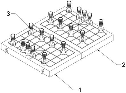 一种带把手和磁铁的棋子的制作方法