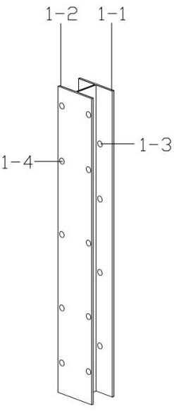 H型钢柱与钢框轻质墙面板的连接节点