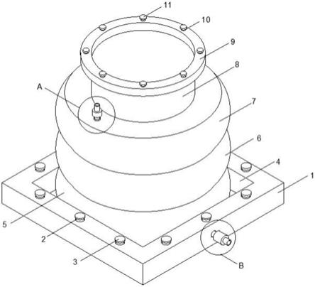 一种集成磁流变减振器的驾驶室悬置空气弹簧的制作方法