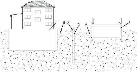 土壤扰动阻断结构以及整体施工式地下室的施工结构的制作方法