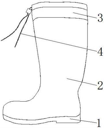 一种具有防穿刺防静电功能的胶鞋的制作方法