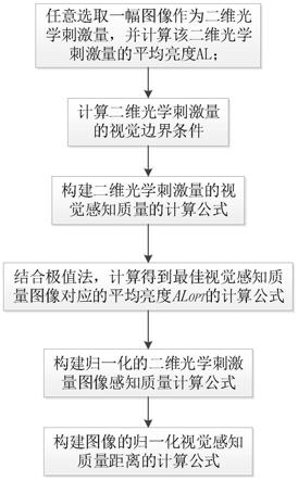 二维光学刺激量的视觉感知质量的测量方法