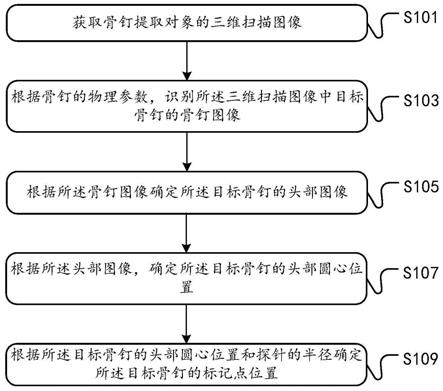 骨钉标记点提取方法、装置、处理设备和存储介质与流程