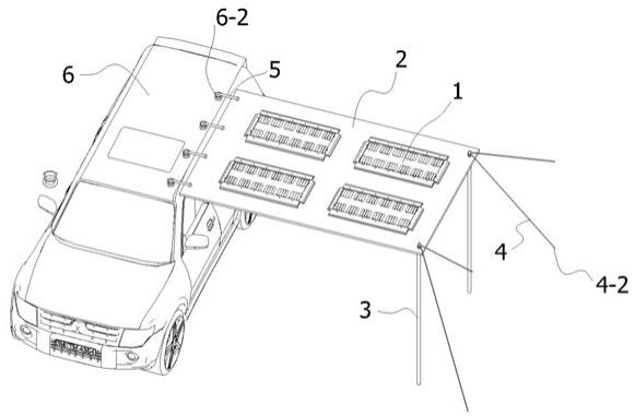 一种车载太阳能光伏遮帐天幕的制作方法