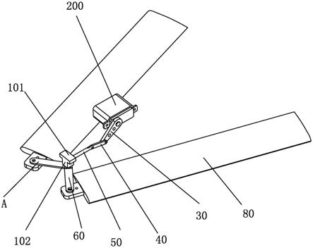 一种展开与合拢可控制的折叠式无人机机翼组件的制作方法