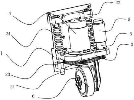 一种手扶电动叉车用分离式转向机构的制作方法