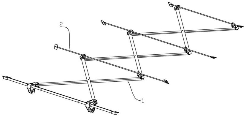 电动车雨棚伸展自拱顶部支架的制作方法
