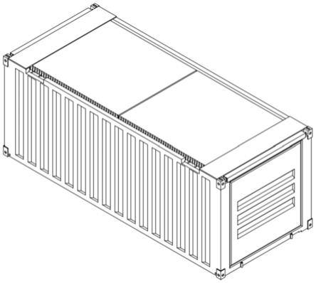 具有新型开闭系统的散货集装箱