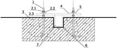 一种用于复杂节点处的钢结构柱脚预埋结构的制作方法