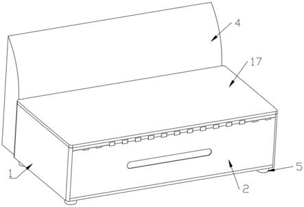 一种可储物沙发底座结构的制作方法