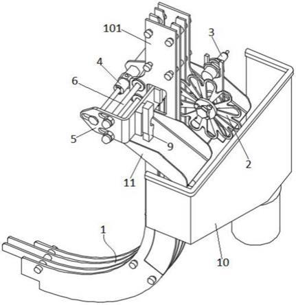 用于塑料输盖道的反盖双向自动剔除装置的制作方法