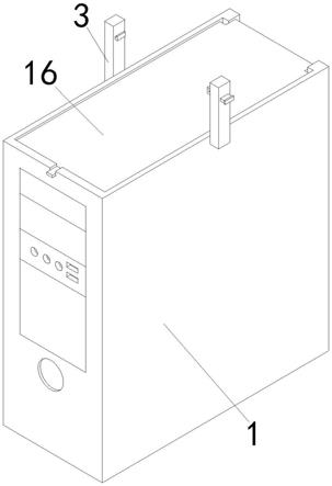 一种中职学生用计算机防尘散热机箱的制作方法