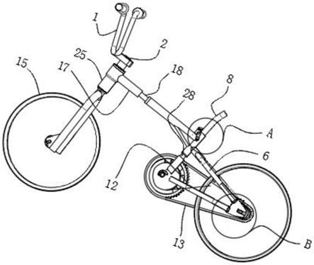 一种具有防护结构的折叠自行车的制作方法