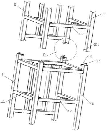 电梯钢架结构吊装装置的制作方法