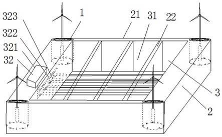 一种海上风电发电和贝类养殖系统的制作方法