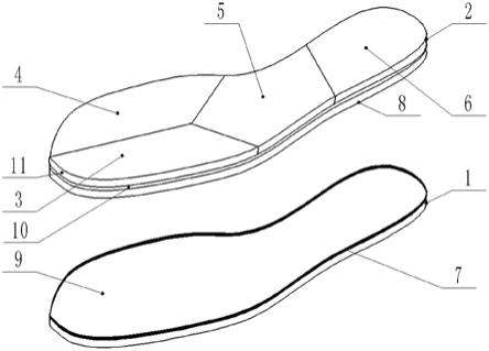 一种足底溃疡治疗鞋垫的制作方法