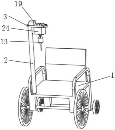 一种轮椅用输液支架报警装置的制作方法