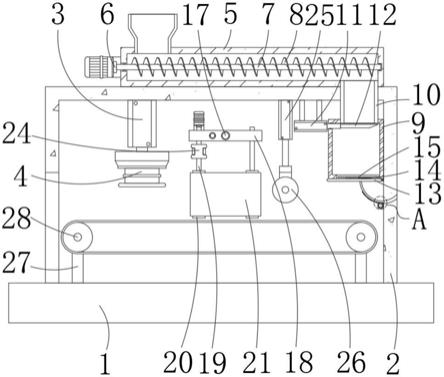 一种利用馕制品技术制作月饼面团外型的成型装置的制作方法