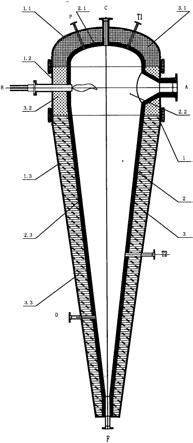 铝锭熔融雾化合成氮化铝粉体的专用雾化合成炉的制作方法