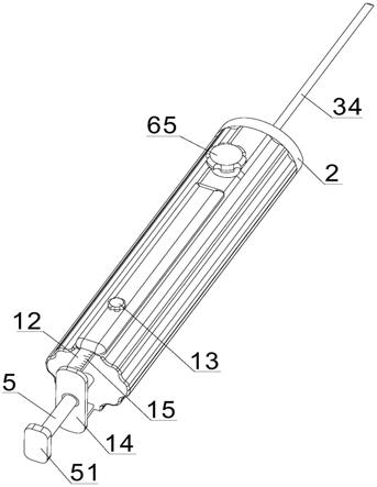 一种可调节的兽医用长柄注射枪的制作方法