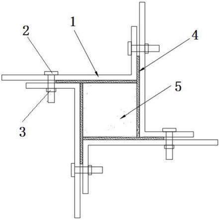一种高层建筑物支承柱混凝土工程定型模板装置的制作方法