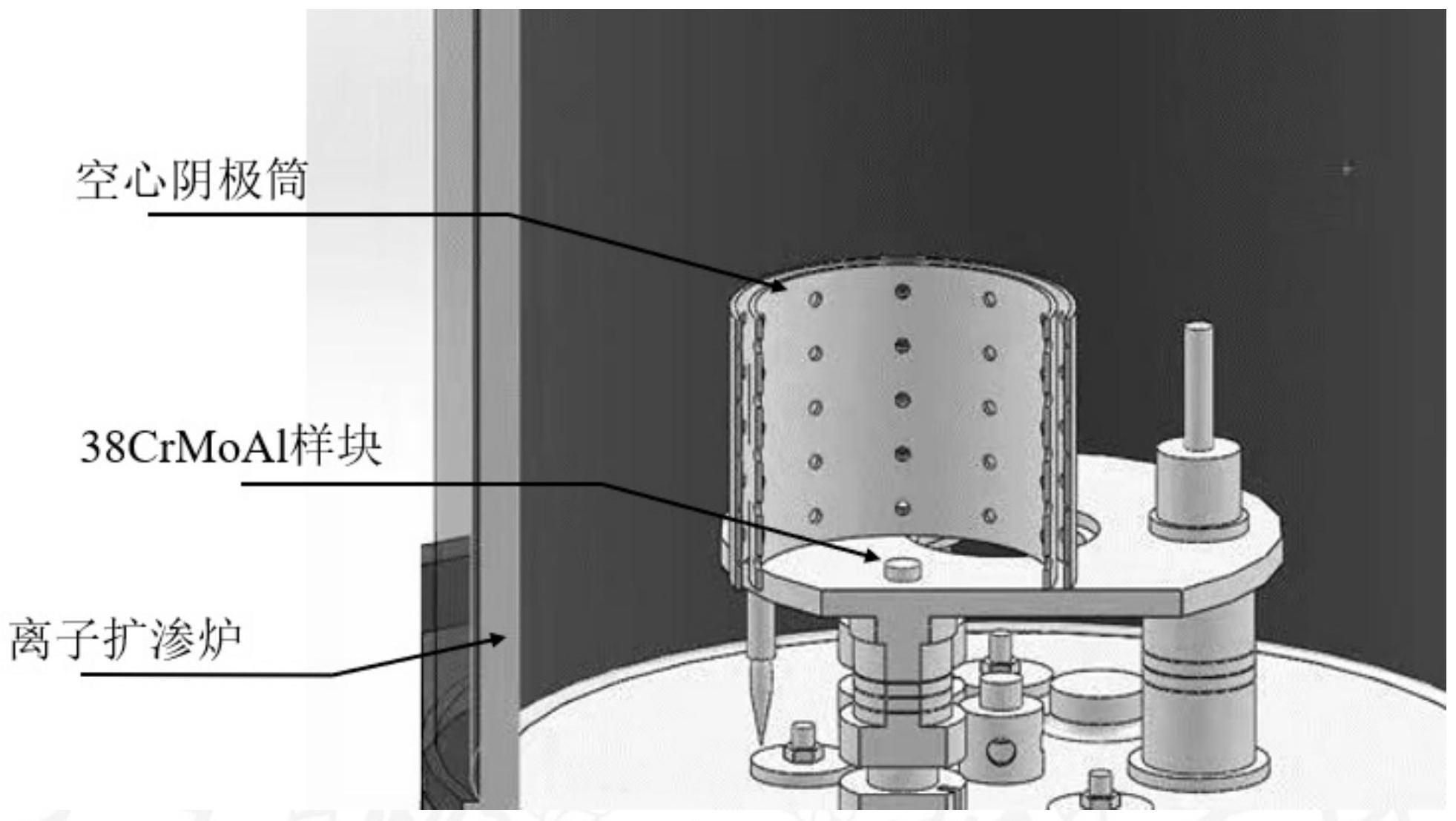 一种高硬度38crmoal氮化钢的化学热处理方法