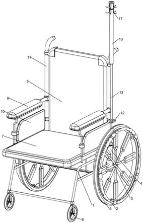 一种医疗用可移动输液椅的制作方法