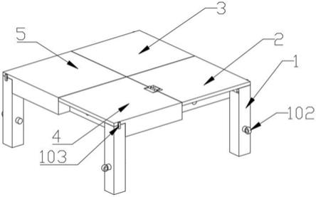 折叠式家用餐桌的制作方法