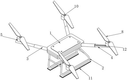 一种折叠式的多旋翼无人机的制作方法