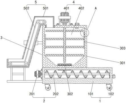 一种混凝土烟囱滑模施工用加热搅拌机的制作方法