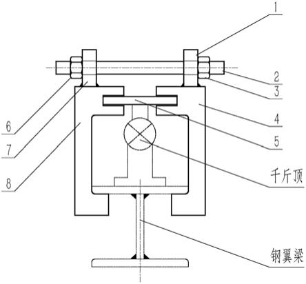 可调式焊接钢翼梁矫形工装的制作方法