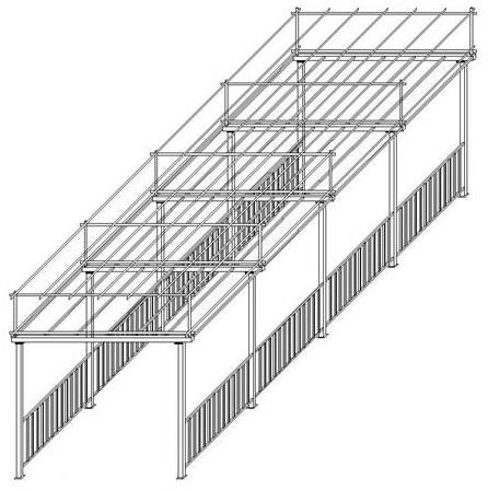 一种建筑施工用装配式安全通道防护棚的制作方法