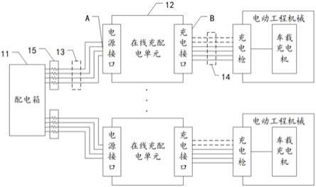 用于电动工程机械的配电系统及在线充电系统的制作方法